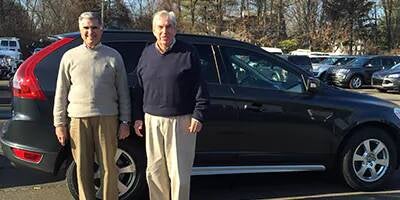 Peter Dowling pictured on the right in blue sweater | Dowling Ford Inc in Cheshire CT